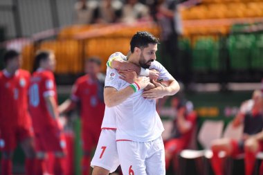 Bangkok, Tayland - 28 Nisan 2024: Mohammadreza Sangdefidi # 6 İran Kupası 2024 'te Tayland' ın Bangkok Arena kentinde oynanan Asya Kupası sırasında