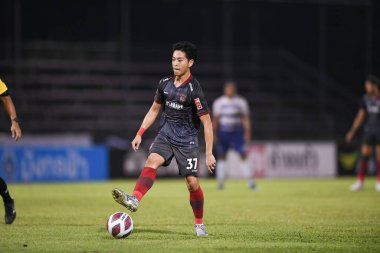 Bangplee-Samutprakan-10NOV2021:Player of samutprakan city during thaileague2021 between Samutprakan city against Muangthong united at samutprakan stadium,thailand clipart