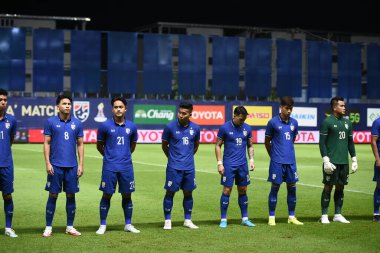PATHUMTHANI, THAILAND -31 Mayıs 2022: Tayland ile Bahreyn arasındaki dostluk maçı sırasında Tayland 'daki Bg Stadyumu, Tayland