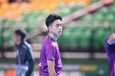 Bangkok, Tayland - 28 Nisan 2024: Panut Kittipanuwong # 7 Tayland Oyuncusu 2024 Asya Kupası sırasında Tayland 'ın Bangkok Arena kentinde