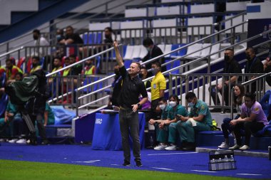 Thanyaburi Pathumthani 6 Kasım 2021 'de Bgpu ile Tayland' ın başkenti Leo Stadyumu 'nda defnedilmeye karşı 2021 yılları arasında eylem