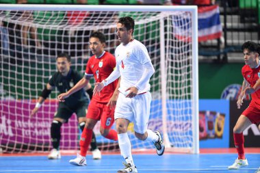 Bangkok, Tayland - 28 Nisan 2024: Alireza Rafael Pour # 4 İran Kupası 2024 'te Tayland' ın Bangkok Arena kentinde oynanan maçta