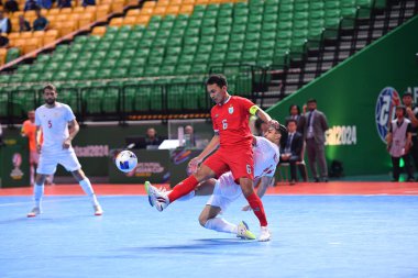 Bangkok, Tayland - 28 Nisan 2024: Jirawat Sornwichian # 6 Tayland Oyuncusu 2024 Asya Kupası sırasında Bangkok Arena 'da İran' a karşı 