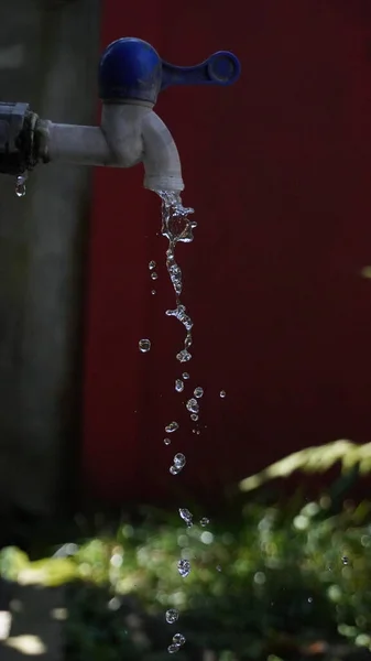 Running Water Tap Blur Background — Stock Photo, Image