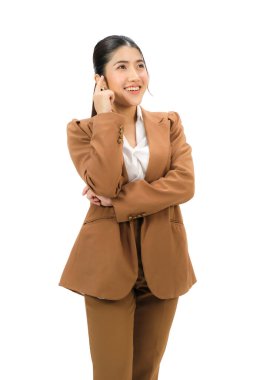 Beyaz arka plan üzerinde izole iş adamları