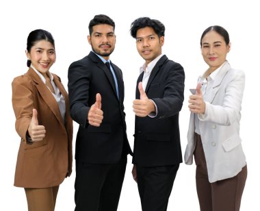 Beyaz arka plan üzerinde izole iş adamları