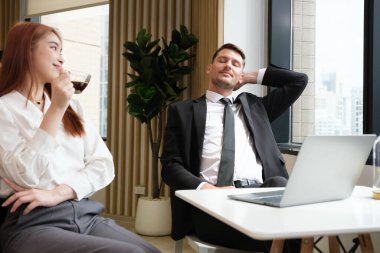 A Colleague of business people working in the office