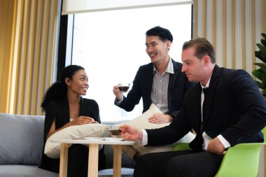 A Colleague of business people working in the office