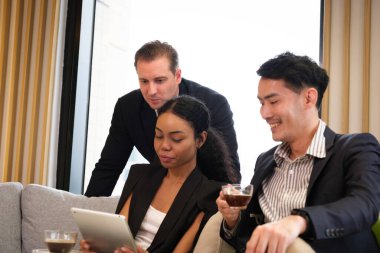 A Colleague of business people working in the office