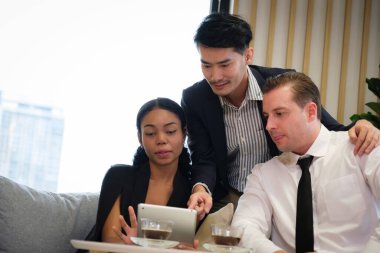 A Colleague of business people working in the office