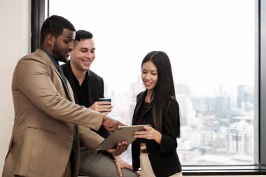 A Colleague of business people working in the office