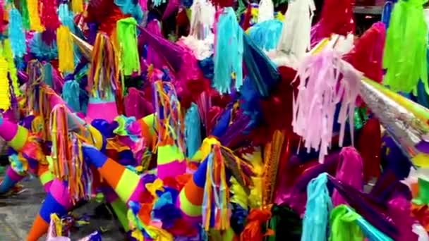 Sezon Piatas Rynku Meksykańskim Mercado Jamajka Mieście Meksyk — Wideo stockowe