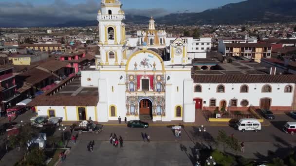 Chignahuapan Puebla Mexico Nov 2022 Panoramic Drone View Indigenous Baroque — 비디오