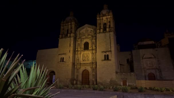 Church Santo Domingo Guzman Oaxaca City Mexico — Stock Video