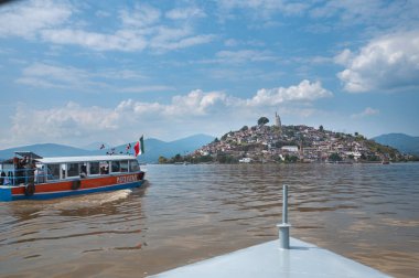 Beautiful Island of Janitzio, Patzcuaro, Michoacan clipart