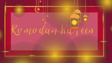  Ramazan Kareem-İslami kutlamalar için video açmak ve sosyal medyada haber yapmak için kullanılabilir