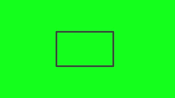 Batterie Animée Avec Écran Vert Peut Être Utilisé Pour Montage — Video