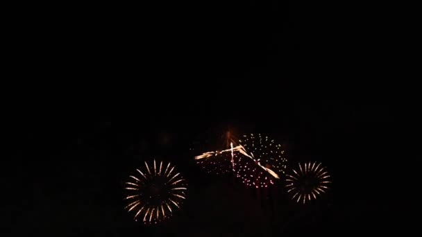 新年花火ボケは抽象的な動きから — ストック動画
