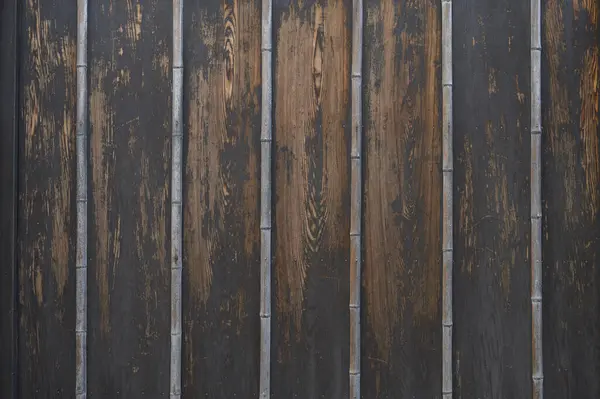 Деревянная Стена Фон Натуральный Урожай Зерна Коричневого Дерева — стоковое фото