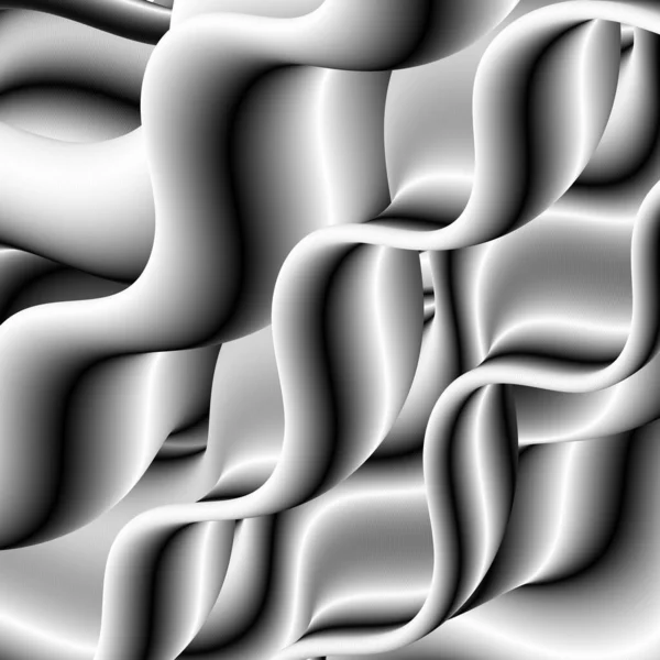 Абстрактна Чорно Біла Хвиля Тіла Візерунок Хвилі Елемент Дизайну — стоковий вектор
