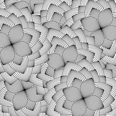 Amazing art. Vector. Creative concept for invitations, cards, tickets, congratulations, branding, label. Poster banner template Black and white Relaxing image