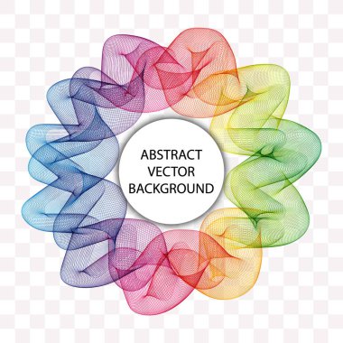 Abstract wave pattern. Geometric color wave.