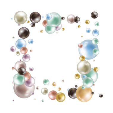 Colorful balloons background,with a pastel colored and soft focus. Frame.