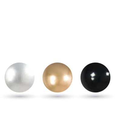 Bir çift çok renkli inci seti. Tasarım ögesi