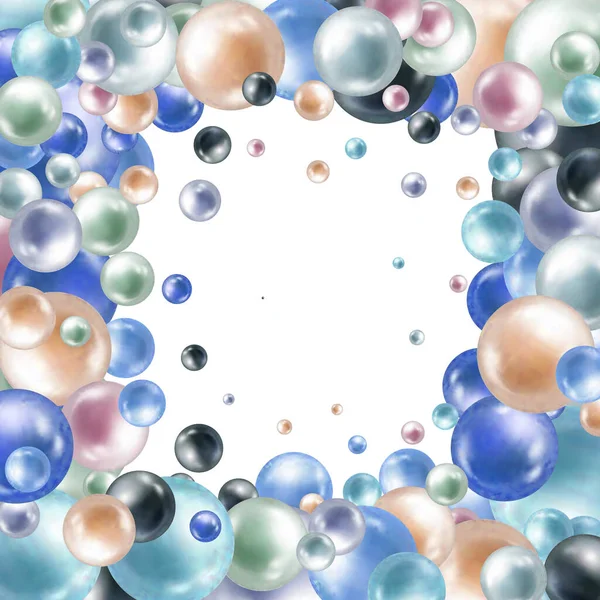 Abstract Background Pearls Vector Holiday Background — Stok Vektör