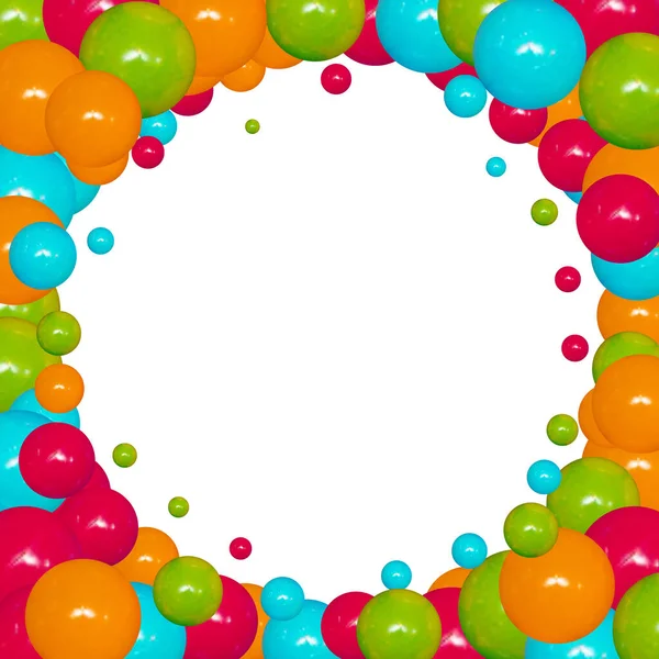 Fond Coloré Abstrait Avec Sphère — Image vectorielle