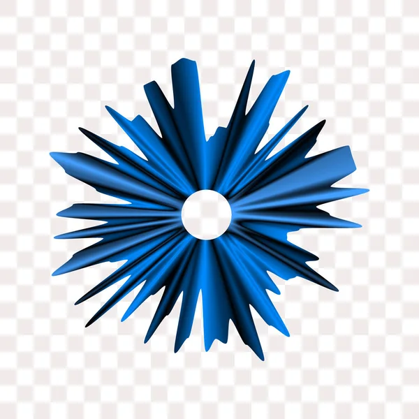 Onde Abstraite Bleu Foncé Élément Conception — Image vectorielle