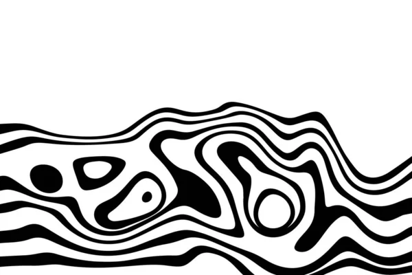 Абстрактный Векторный Фон Стилизованная Черно Белая Иллюзия Eps — стоковый вектор