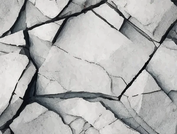 Серый Гранж Баннер Абстрактный Каменный Фон Текстура Каменной Стены Крупный — стоковый вектор