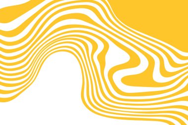 Sarı dalgalı soyut arkaplan.