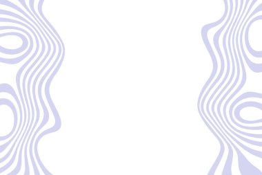 Mavi dalgaların soyut vektör arkaplanı. 3D optik illüzyon çizgisi.