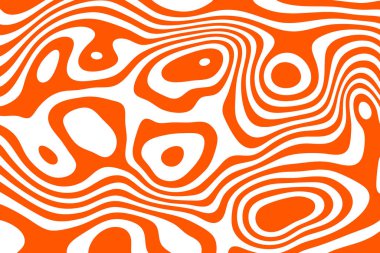 Turuncu dalgalı soyut yatay arkaplan.