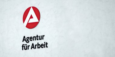 Neu-Ulm, bavyera, Almanya - Haziran, 06, 2024: Alman Federal İstihdam Ajansı 'nın logosu 
