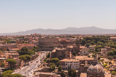 Forum Romanum: İtalya, Roma Capitoline Tepesi görünümden. Panorama