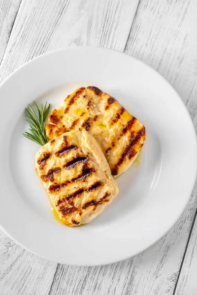 stock image Portion of traditional cypriot Halloumi cheese