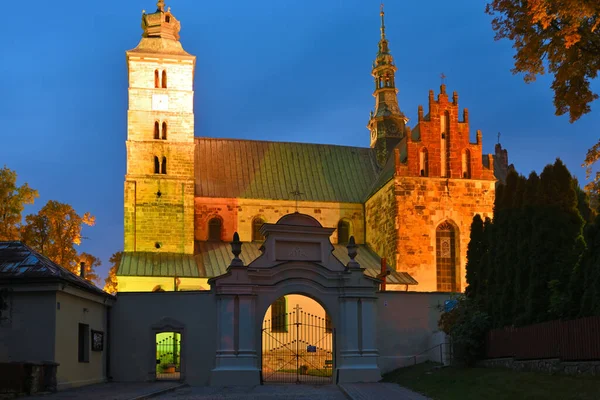 Roman Catholic Collegiate Church Martin Opatow Monument Romanesque Architecture Poland — Stock Photo, Image