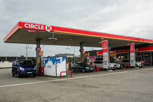Otwock Polska Września 2022 Stacja Benzynowa Circle Otwocku — Zdjęcie stockowe