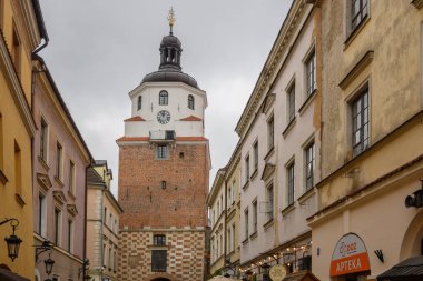 Lublin, Polonya - 12 Eylül 2022: Polonya 'daki Lublin Eski Kasabası Mimarisi