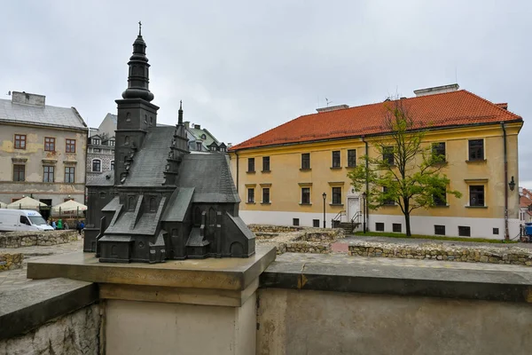 Lublin Polska Września 2022 Wzór Kościoła Michała Archanioła Starym Mieście — Zdjęcie stockowe