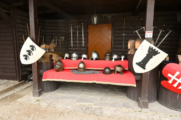 stock image Checiny, Poland - September 14, 2022: Checiny Castle - a royal castle from the turn of the 13th and 14th centuries. Poland