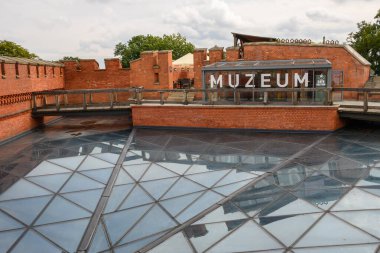 Krakow, Polonya - 16 Eylül 2022: Kosciuszko Müzesi ve Kosciuszko Dağı, Krakow 'daki tarihi bir anıt