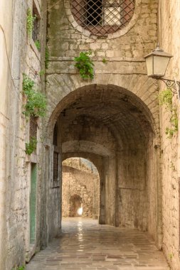 Kotor, Montenegro - June 7, 2022: Gurdic Gate and bastion, entrance to the Old Town of Kotor, Montenegro
