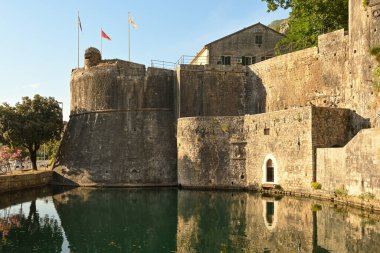 Kotor, Montenegro - June 7, 2022: Gurdic bastion, medieval fortress walls in the Old Town of Kotor, Montenegro