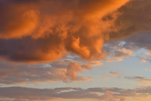 Amazing Clouds Sky Sunset Natural Background — Stock Photo, Image