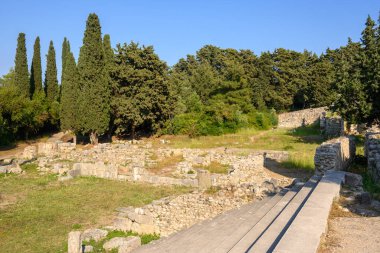 Yunanistan 'daki Kos adasındaki Asklepion arkeolojik alanı
