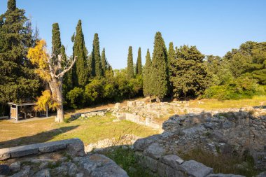 Yunanistan 'daki Kos adasındaki Asklepion arkeolojik alanı